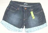 Short Jeans Barra Floral