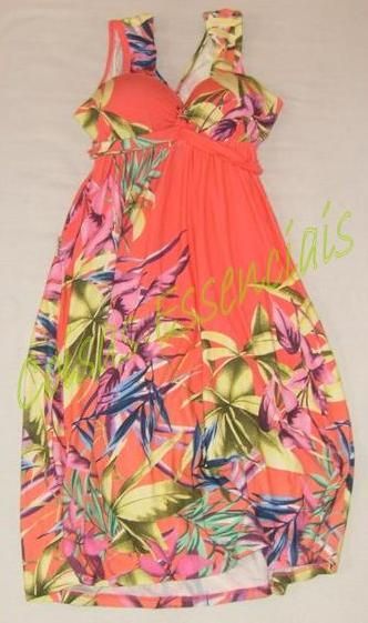 Vestido Curto com Bojo Goiaba Floral