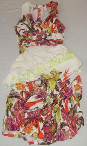 Vestido Longo Creme Floral