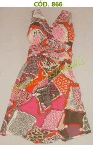Vestido Curto Estampado