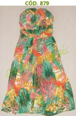Vestido Curto Estampado