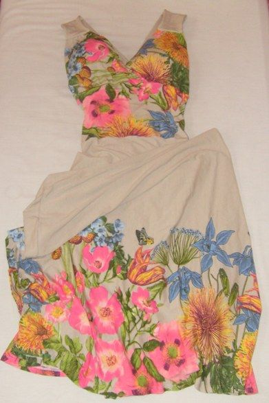Vestido Longo Cinza Floral